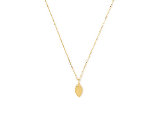 Simple Leaf Pendant Necklace