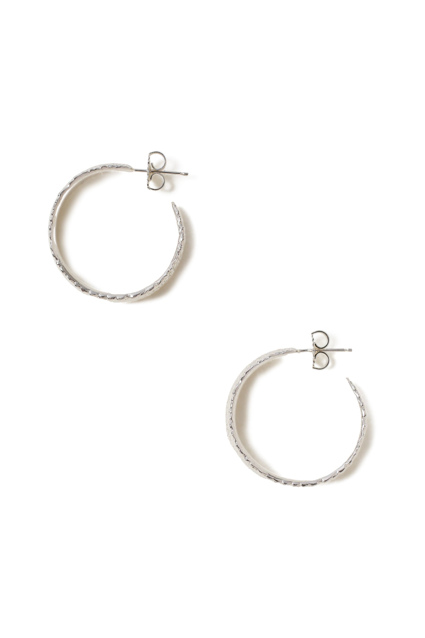 Sage Leaf Large Hoop Earrings