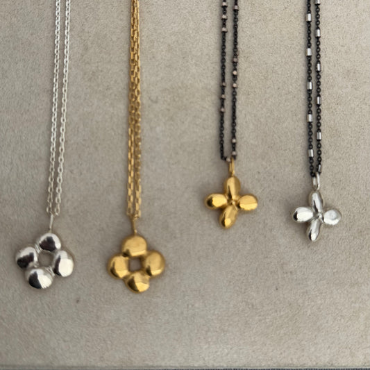 Small Pebble Flower Pendant