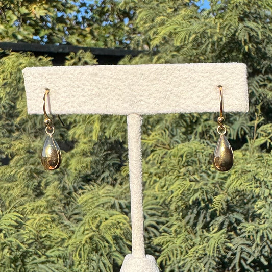 Redwood Raindrop Dangle Earrings