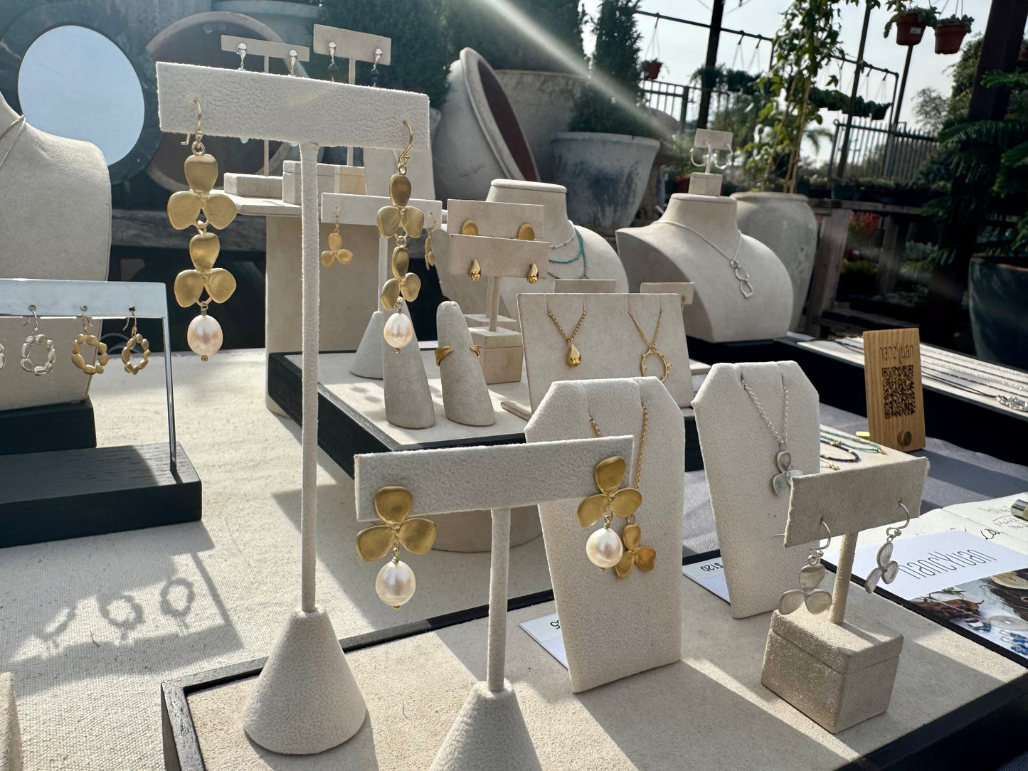 Violet Drop Earring with Freshwater Pearl