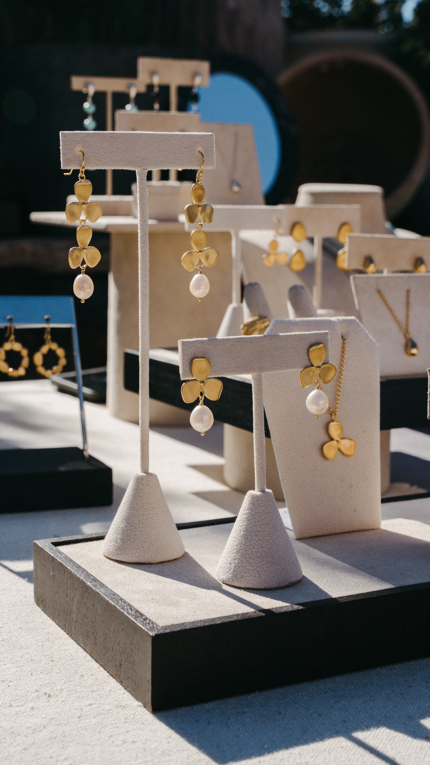 Violet Drop Earring with Freshwater Pearl