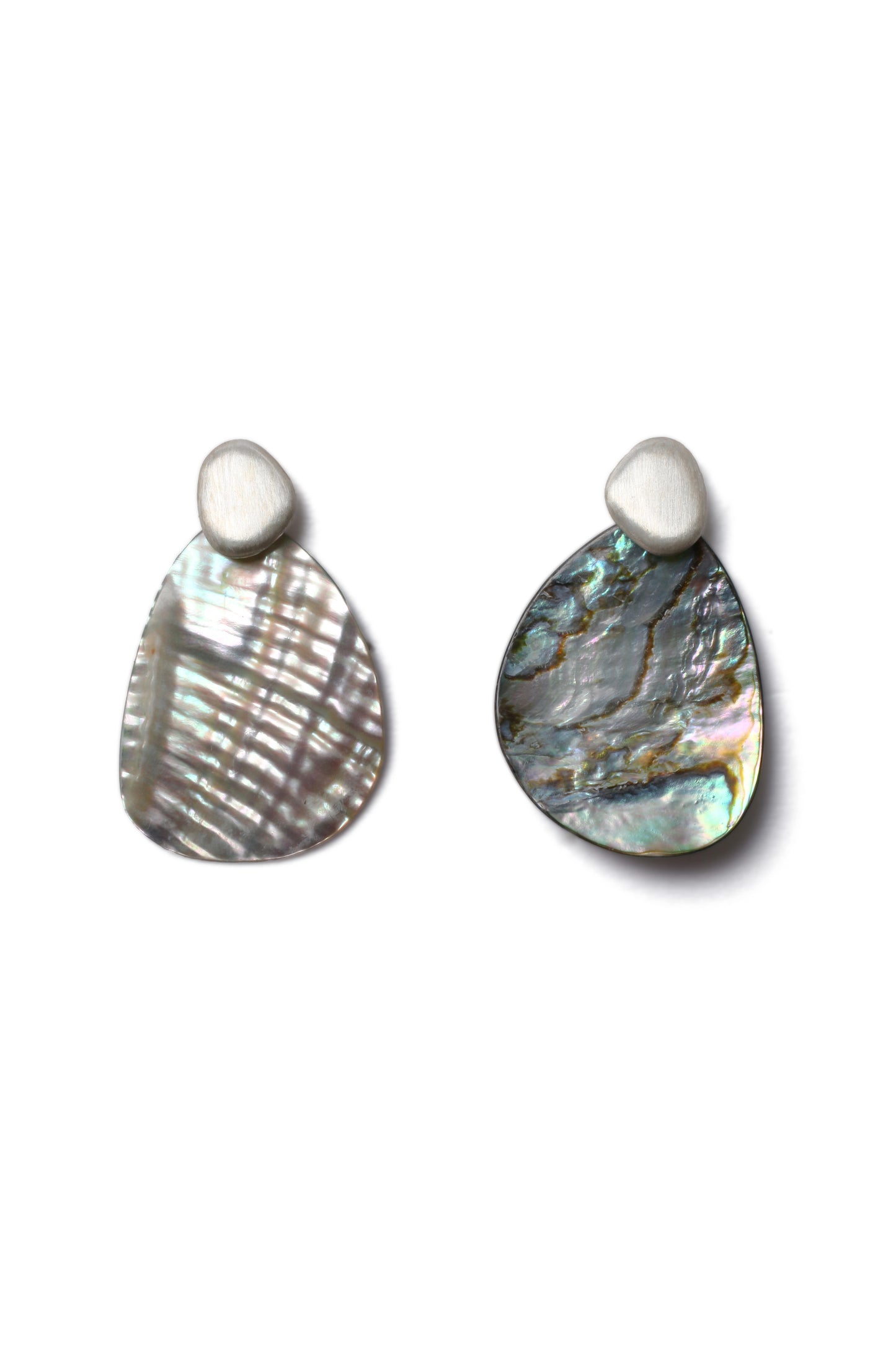 Sand Pebble Abalone Earring